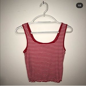 Striped cropped top